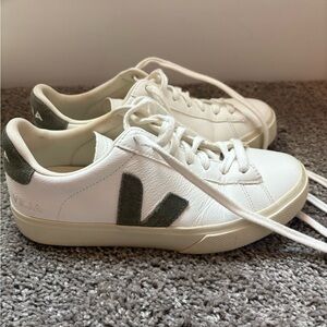 Veja White and Gray Sneakers Minimalist Design